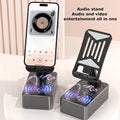 360° Rotating Phone Stand with Built-in Wireless Speaker