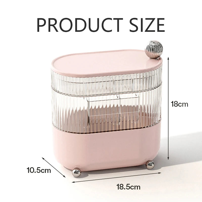 Rotating Multi-Layer Makeup & Jewelry Organizer