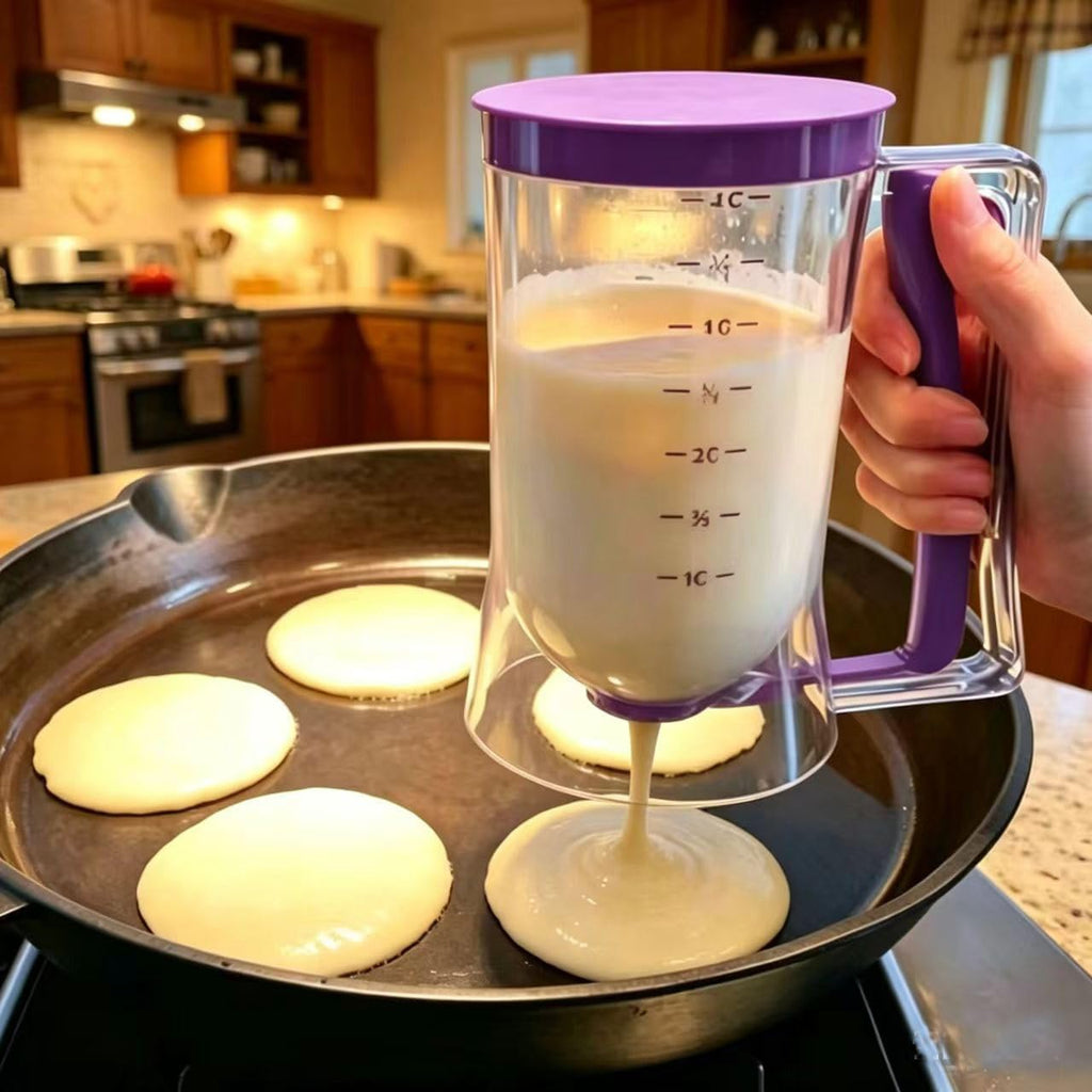Adjustable Pancake Batter Dispenser with Measuring Scale