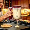 Adjustable Pancake Batter Dispenser with Measuring Scale