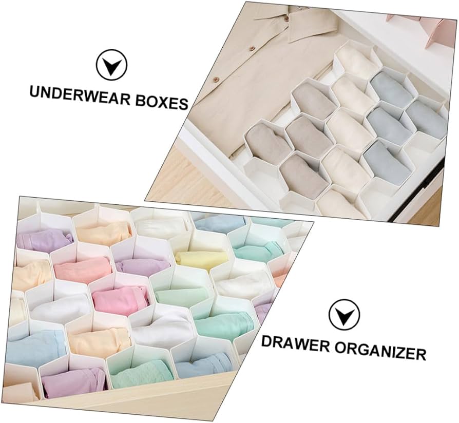 Honeycomb Drawer Organizer for Clothes & Accessories