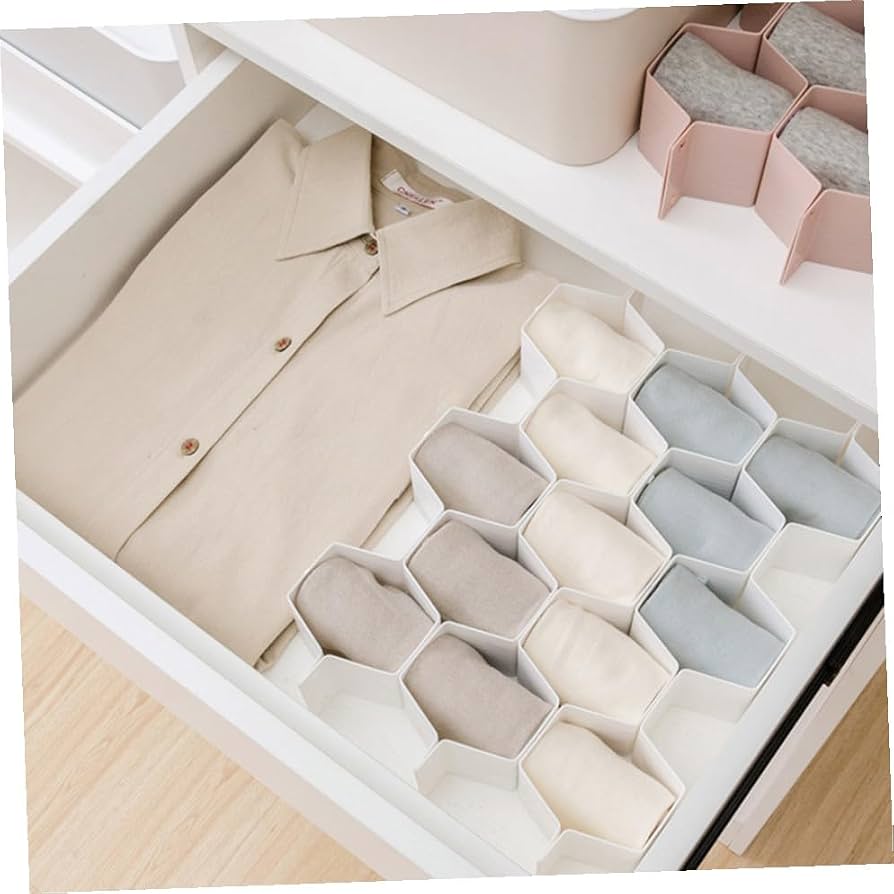 Honeycomb Drawer Organizer for Clothes & Accessories