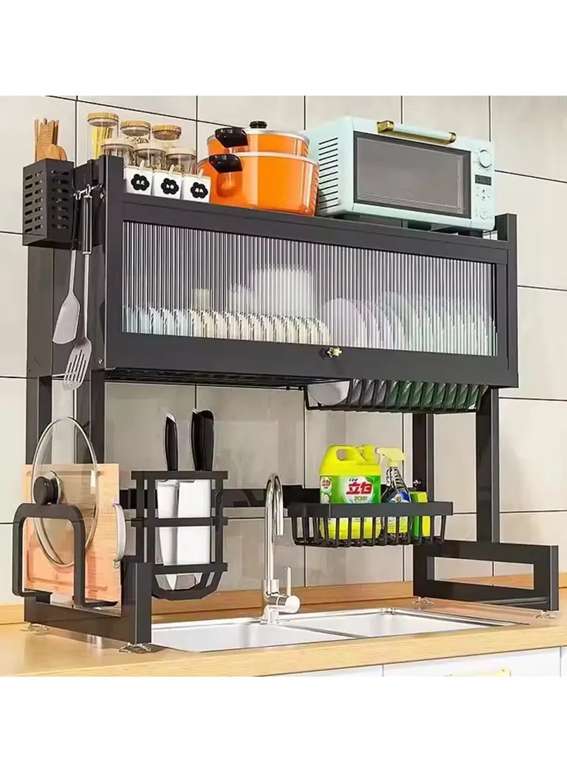 Over Sink Kitchen Organizer Rack with Storage Cabinet
